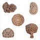Set of 5 Piece New Mix Wooden Printing Block