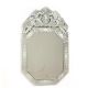 Octagonal Venetian Wall Mirror with Etched Glass Frame