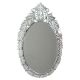 Oval Leafy Design Decorative Mirror