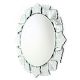 Venetian Round Cut & Etched Glass Frame Mirror