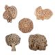 Set of 5 Piece New Mix Wooden Printing Block