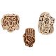 Set of 3 Piece New Mix Wooden Printing Block