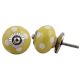 Lemon Yellow White Dot Knob
