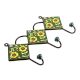 Forest Green Yellow Flower Tiles Hook