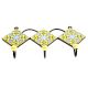 Yellow Turquoise Floral Tiles Hook