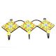 Yellow Turquoise Floral Tiles Hook
