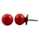 Red Round Ceramic Knob