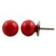 Red Round Ceramic Knob