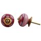 Pink Red Check Knob