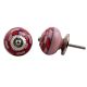 Pink Red Check Knob