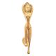 Lady Figurine Brass Door Handle
