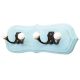 Turquoise Black Double Loop Ceramic Iron Wooden Hooks