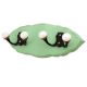 Green Black Double Loop Ceramic Iron Wooden Hooks