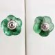 Green Melon Glass Knobs