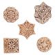 Set of 5 Piece New Mix Wooden Printing Block