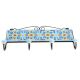 Turquoise Yellow Tiny Flower Tiles Hooks 
