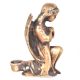 Brass Praying Angel Statue Candle Holder