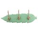 Green Golden Small Wall Wooden Iron Hooks