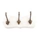 White Antique Small Wall Wooden Iron Hooks