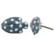 Grey Fish Polka Knob