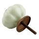 Light Green With White Line Ceramic Melon Dresser Knob