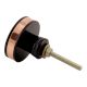 Black Copper Brass Tiny Flower Resin Furniture Knob Online