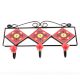 Red Yellow Flower Tiles Hooks 