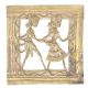 Brass Dhokra Rustic Wall Hanging Man & Woman Doing Daily Life  Activities