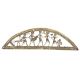 Brass Tribal Farmers In Inverted Boat Wall Art
