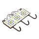 Light Green And Navy Blue Floral Tiles Hook