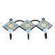  Turquoise Yellow Sunflower Tiles Hooks