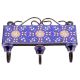 Navy Blue Yellow Sun Flower Tiles Hooks 