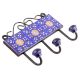 Navy Blue Yellow Sun Flower Tiles Hooks 