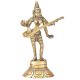Brass Goddess Sarswati Standing Holding Her Veena