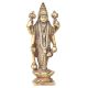 Brass Goddess Laxmi Standing On Lotus