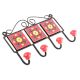 Red Yellow Flower Tiles Hooks