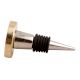 Cream Round  Metal And Bone Wine Stopper