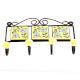Yellow Turquoise Floral Tiles Hooks