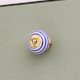 Navy Blue Striped Knob