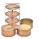 Vintage Three Tier Brass Tiffin Box