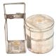 Vintage Two Container Brass Lunch Tiffin Box