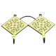 Forset Green And Yellow Wheel Flower Tiles Hooks
