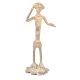 Brass Tribal Man Dancing Figurine