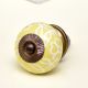 Yellow Leaf Ceramic Floral Drawer Knob Online