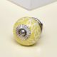 Yellow Leaf Ceramic Floral Drawer Knob Online