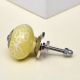 Yellow Leaf Ceramic Floral Drawer Knob Online