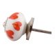 Orange Heart Ceramic Dresser Knob Online