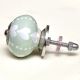 Sage Green White Hearted Ceramic Dresser Knobs Online