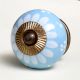 Turquoise Floral Ceramic Drawer Knobs Online