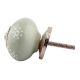 Sage Green Floral Ceramic  Wardrobe Knobs Onine
